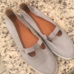 Frye Light Gray Flats!